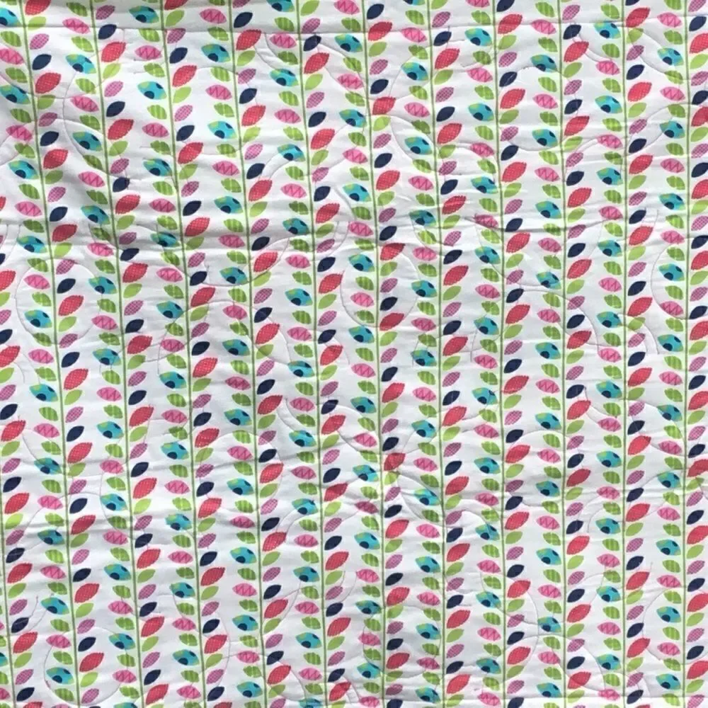 NWT. Hand Crafted Let’s Read Fuschia Quilt